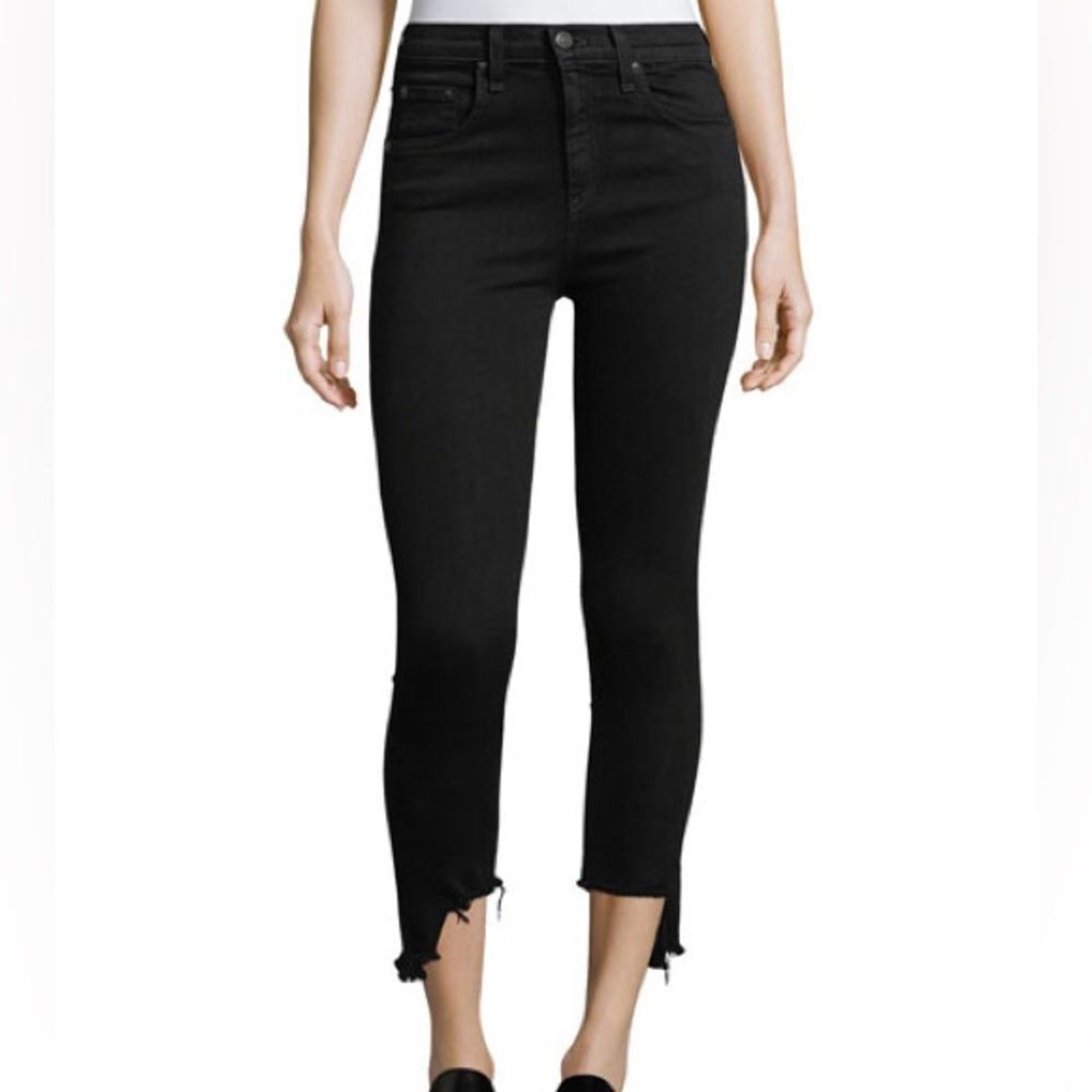 Rag and Bone 10 inch capri destroyed hem